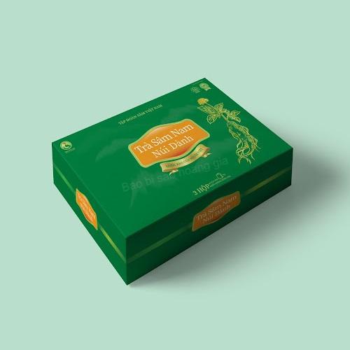 IN VỎ HỘP ĐỰNG SÂM NÚI DÀNH - bao bi sao hoang gia