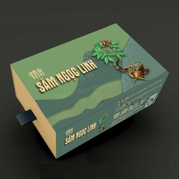 In hộp trà sâm ngọc linh